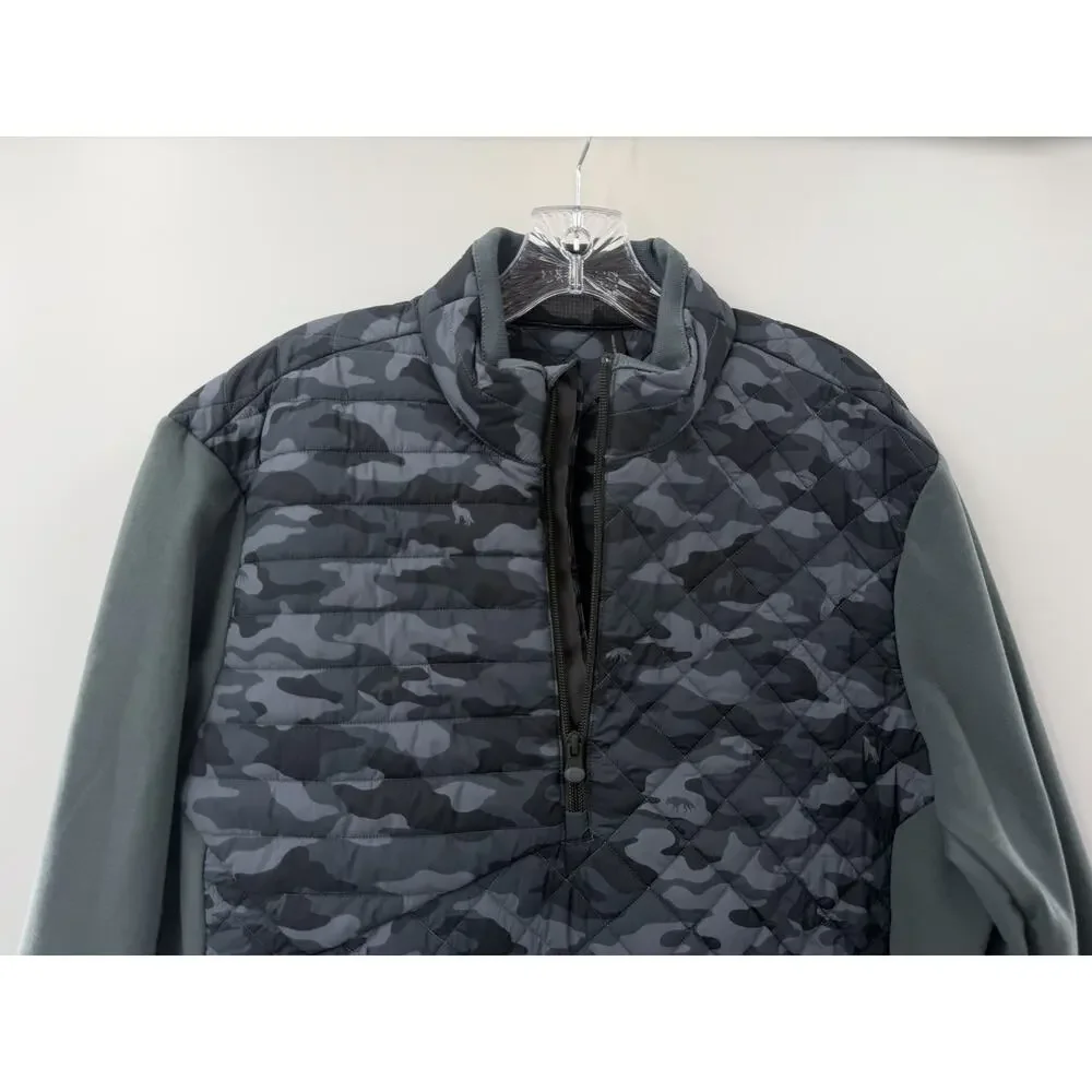 Greyson Men’s Camo Scape Yukon 1/2 Zip Hybrid Performance Jacket Size Large